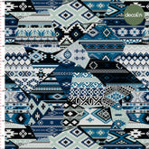 Patchwork Kilim Etnik Geometrik  Desenli Dijital Baskılı Kumaş